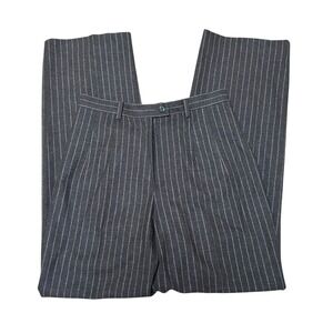 Colombo Italian Wool Cashmere Stripe Lux Women's Pants IT42 US 28x30 $997 Retail